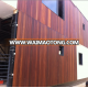 Long strip pre oiled cumaru exterior wood facade panel