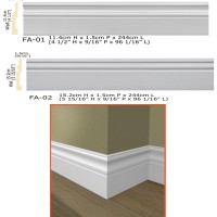 2017 Polyurethane New High-grade Building Decoration Pu Skirting Boards For Ceiling